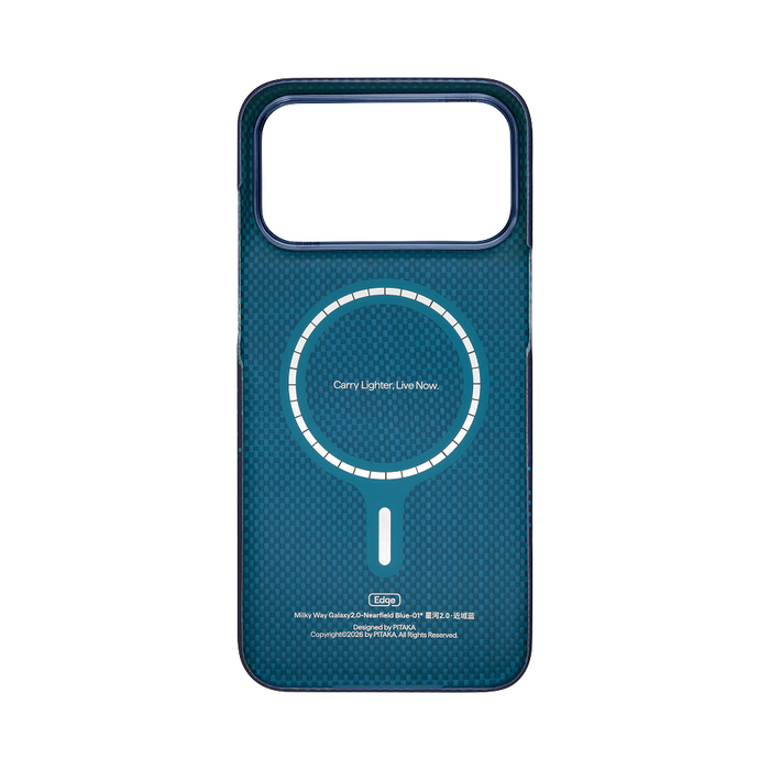PITAKA Milky Way Galaxy 2.0 Edge Case Nearfield Blue - back view