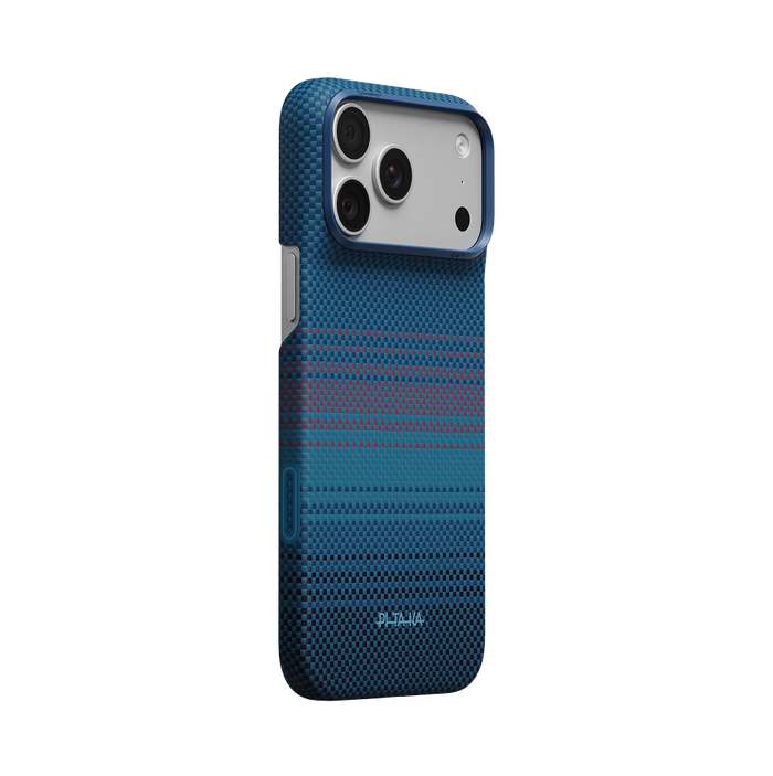 PITAKA Moonrise 2.0 Edge Case for iPhone 18 Pro Max - 1001 Nights Midnight aramid fiber