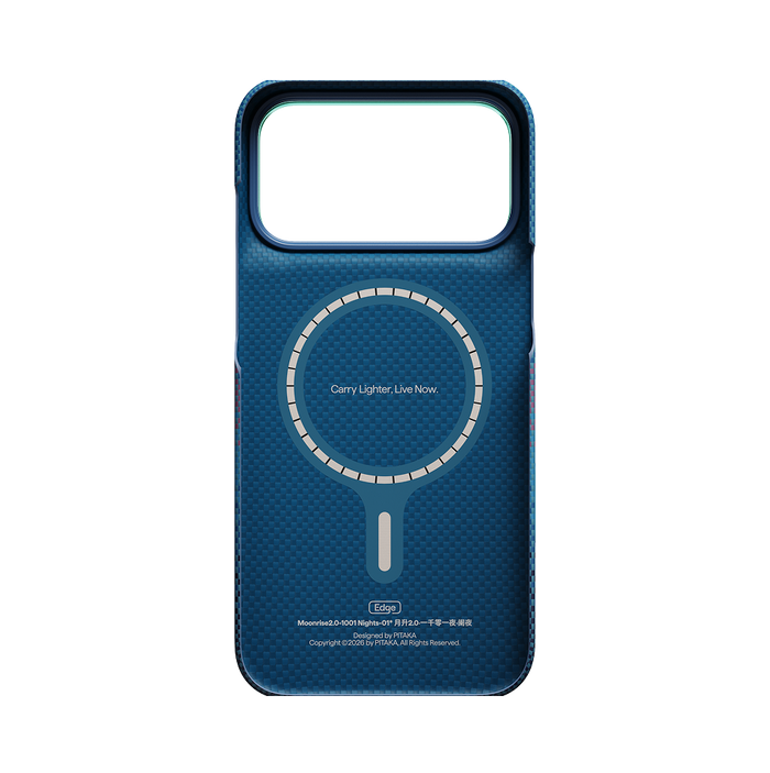 PITAKA Moonrise 2.0 Edge Case 1001 Nights Midnight - back view