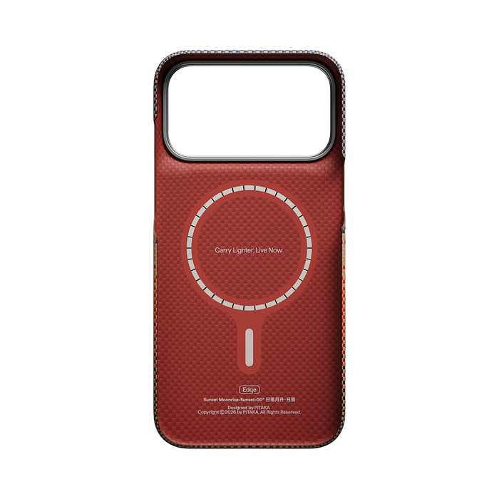 PITAKA Sunset•Moonrise Edge Case Sunset - back view