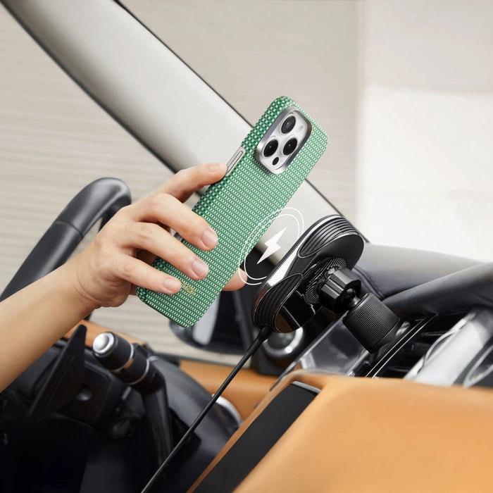 Pitaka Ultra-Slim Case for iPhone 16 Pro Max Forrest Green