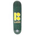 Plan B PJ Ladd Sprinkle B Graphic Black/Green/Yellow/White Size 7.75 Skateboard Deck