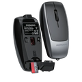 Porodo 1600DPI Wireless Mouse with Card Reader - Black #color_black