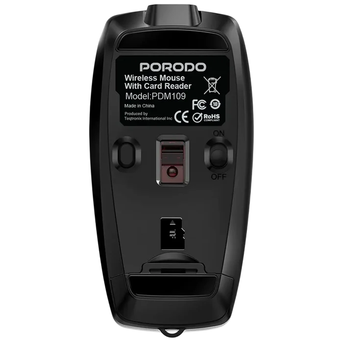 Porodo Wireless Mouse rotatable foldable design