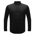 Power Flex Button-Up Shirt BLACK - Dudes Boutique