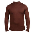 Prestige Men's Brown Classic Mockneck Sweater