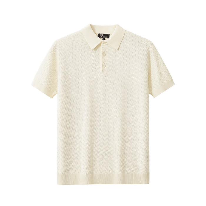 PrimeKnit Button Polo IVORY