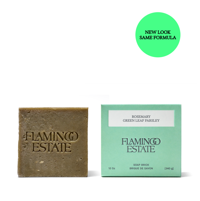 Rosemary Green Leaf Parsley Soap Brick