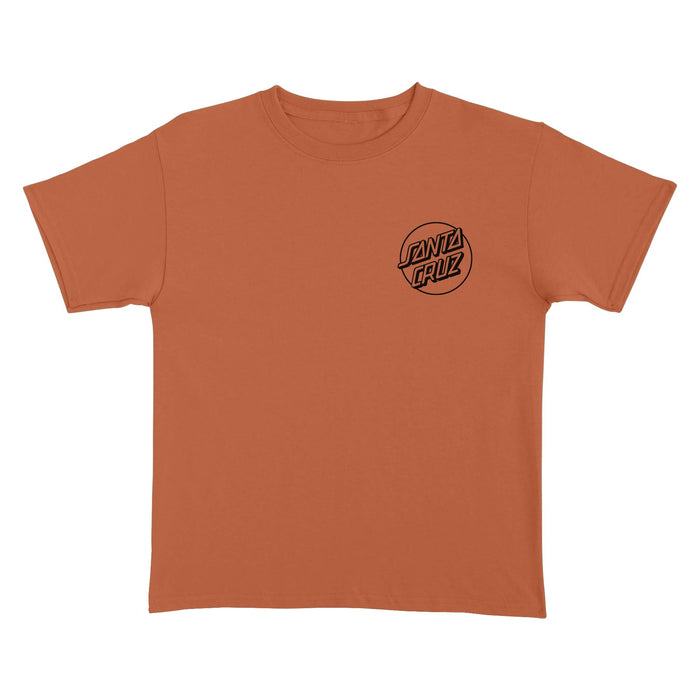 Santa Cruz Opus Dot Texas Orange Black Heavyweight S/s Shirt