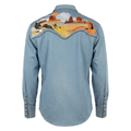 Scully Men’s Buffalo Desert Embroidered Western Shirt