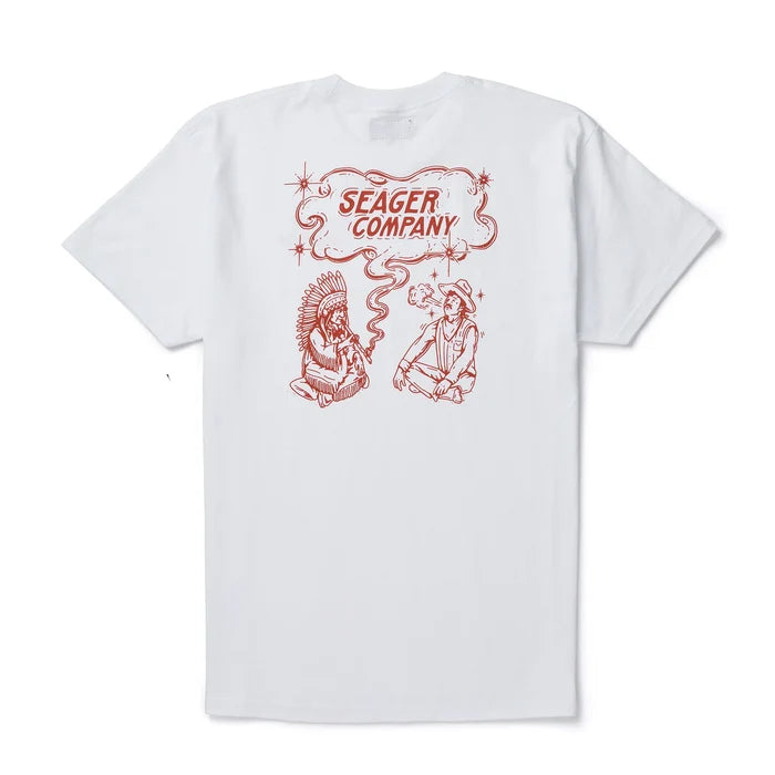 Seager Peace Vintage White S/s Shirt