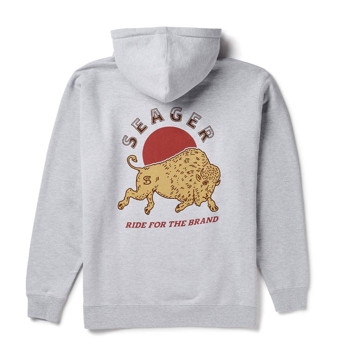 Seager Ride For The Brand Heather Grey Hooded Sweatshirt