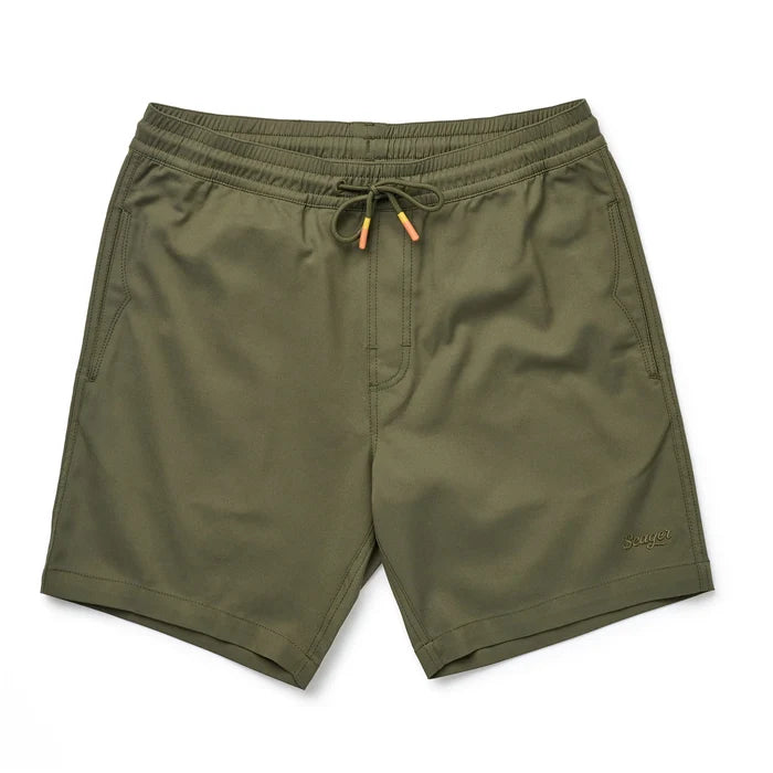 Seager Yuma Dark Olive Shorts