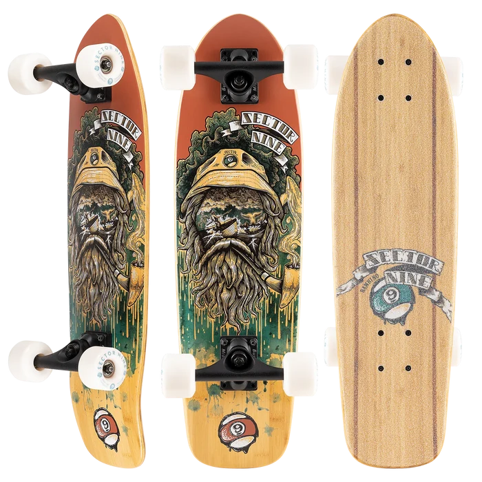 Sector Nine Bambino Skipper 26.5" X 7.5" Cruiser Complete Skateboard