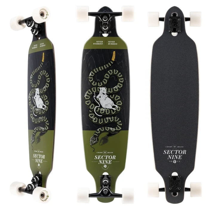 Sector Nine Fractal Rattler 36" X 9.0" Longboard Complete Skateboard