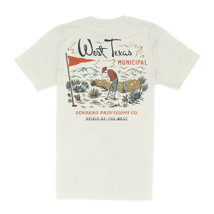 Sendero West Texas Municipal Vintage White S/s Shirt