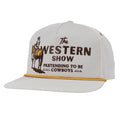 Sendero Western Show White 5 Panel Structured Snapback Hat