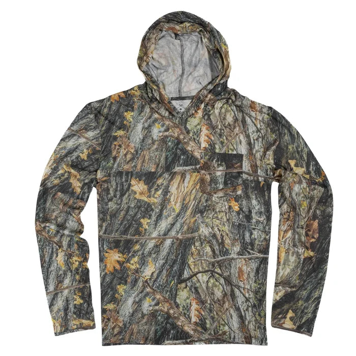 Sendero Yucatan Bamboo Will Tree Camo Tech Hooded L/s Shirt