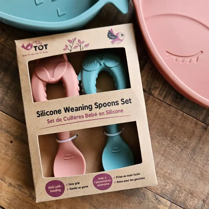 Set de Cuillères Bébé en Silicone