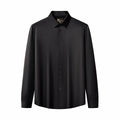SIGNATURE SATIN STITCHLESS LS Shirt BLACK