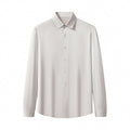 SIGNATURE SATIN STITCHLESS LS Shirt SILVER