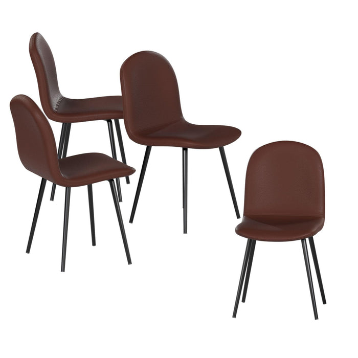 Sillas para Comedor. Set de 4 Sillas Vintage de Curpiel Sela