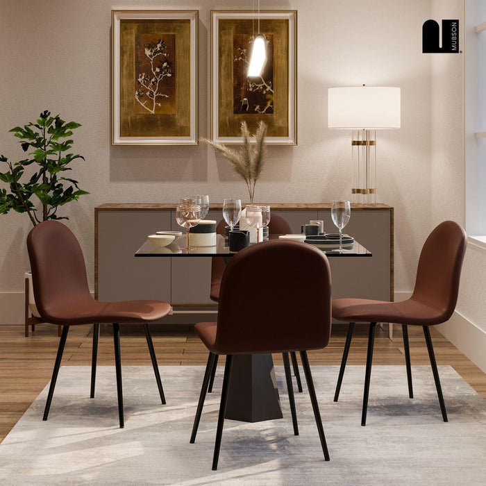 Sillas para Comedor. Set de 4 Sillas Vintage de Curpiel Sela