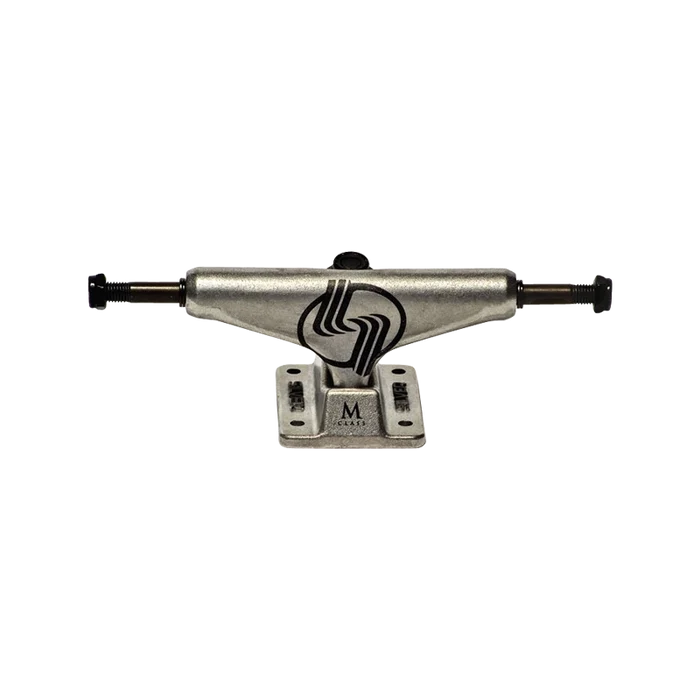 Silver M-Class Hollow Raw Silver Black Trucks (Set of 2)