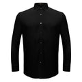 Silver Sophistication Button-Up Shirt BLACK - Dudes Boutique