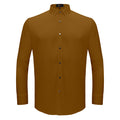 Silver Sophistication Button-Up Shirt KHAKI - Dudes Boutique