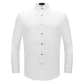 Silver Sophistication Button-Up Shirt WHITE - Dudes Boutique