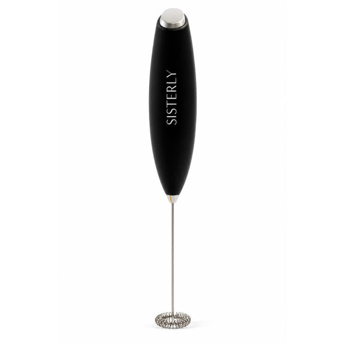 SISTERLY Whizzer electric milk frother in black
