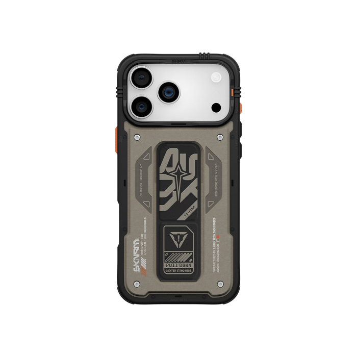 Skinarma Aegis Mag-Charge Grip-Stand Case for iPhone 17 Pro Max - Grey #color_grey