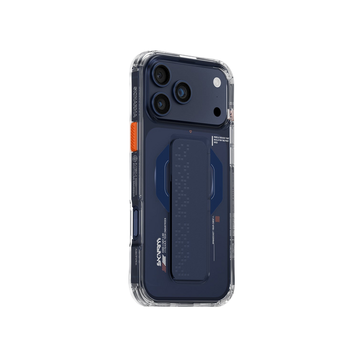 Skinarma Haxa Mag-Charge Grip-Stand Case for iPhone 17 Pro Max - Navy #color_navy
