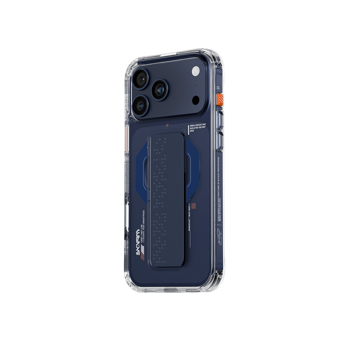 Skinarma Haxa Mag-Charge Grip-Stand Case for iPhone 17 Pro Max - Navy #color_navy