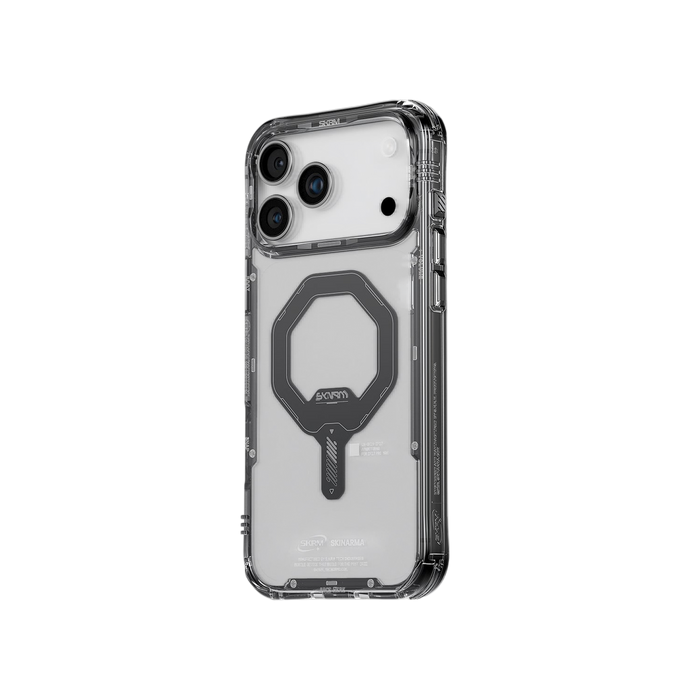 Skinarma Saido Mag-Charge Clear Case for iPhone 17 Pro Max - Black #color_black