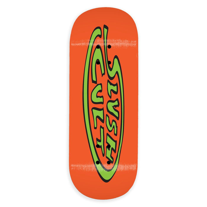 Slushcult Oval Pro Deck Orange Fingerboard Skateboard