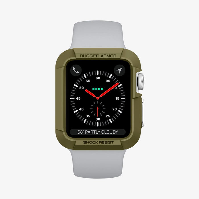 Spigen Apple Watch 10 Rugged Armor green view