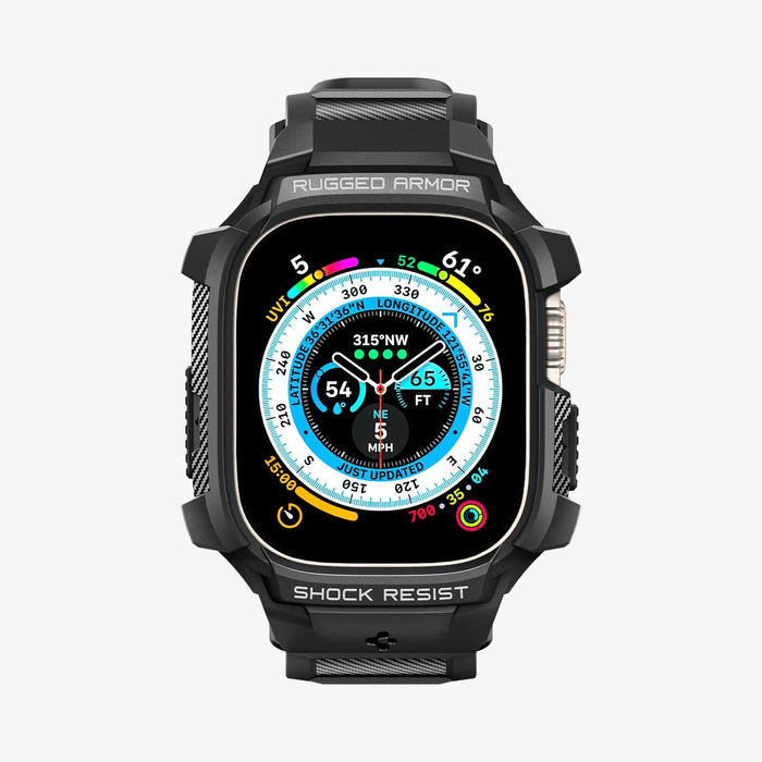 Spigen Apple Watch Rugged Armor Pro Matte Black