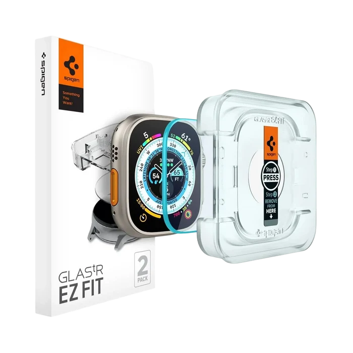 Spigen Apple Watch Ultra 3 / 2 / 1 (49mm) Screen Protector EZ FIT Glas.tR - 2 Pack