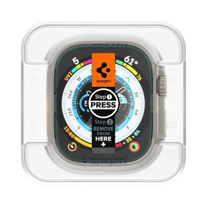 Spigen Apple Watch Ultra 3 / 2 / 1 (49mm) Screen Protector EZ FIT Glas.tR - 2 Pack