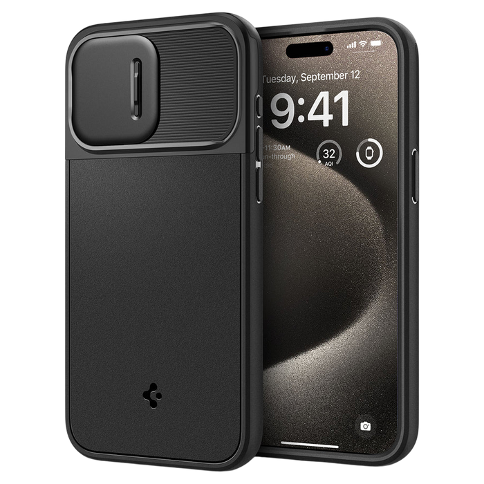 Spigen iPhone 15 Pro Max Case Optik Armor (MagFit)