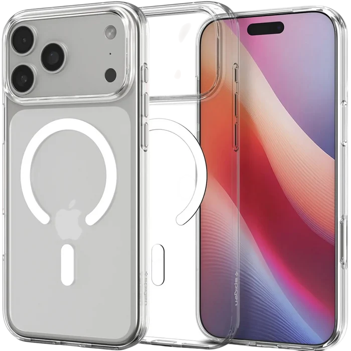 Spigen MagSafe Clear Case With Screen Protector And Lens Protector Transparent Bundle for iPhone 17 Pro Max
