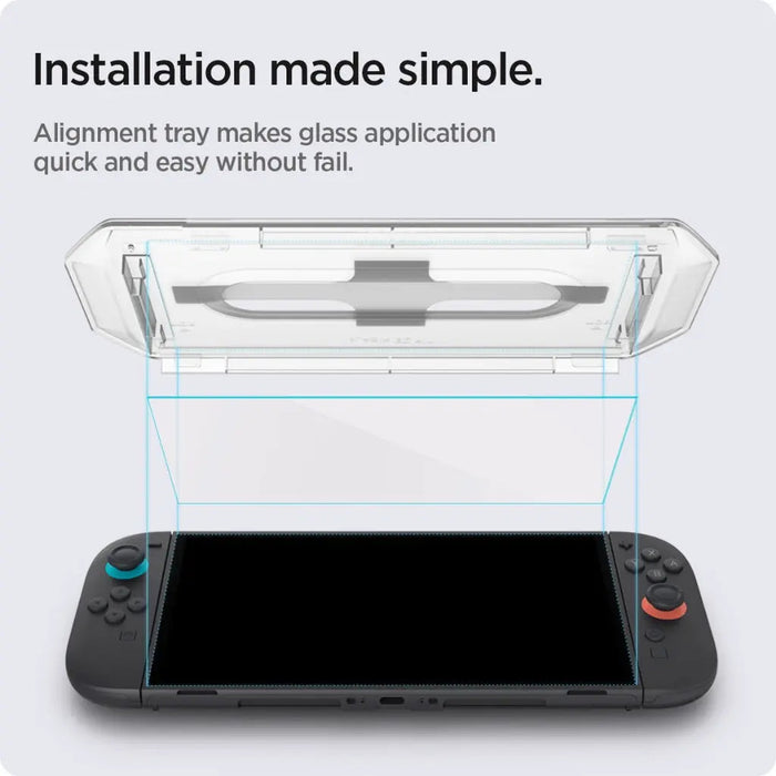 Spigen Nintendo Switch 2 Tempered Glass EZ FIT GLAS.tR [2 Pack]