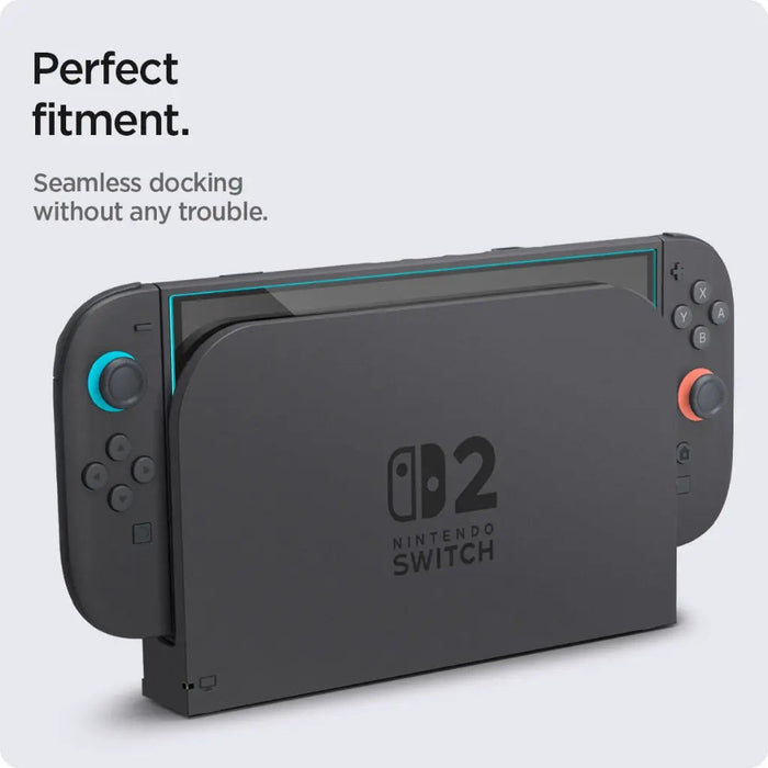 Spigen Nintendo Switch 2 Tempered Glass EZ FIT GLAS.tR [2 Pack]