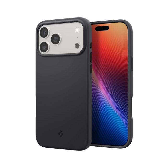 Spigen Silicone Fit (MagFit) Case for iPhone 17 Pro & Pro Max - Black #color_black