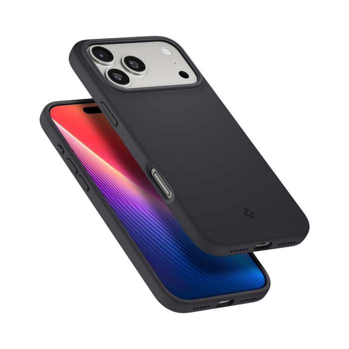 Spigen Silicone Fit (MagFit) Case for iPhone 17 Pro & Pro Max - Black #color_black