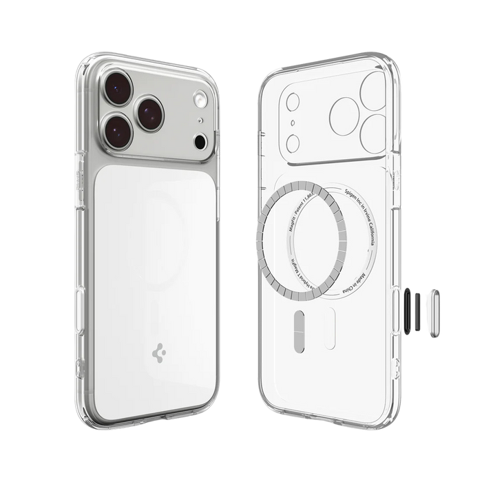 Spigen Ultra Hybrid T (MagFit) Case for iPhone 17 Pro & Pro Max - Glossy White #color_glossy-white