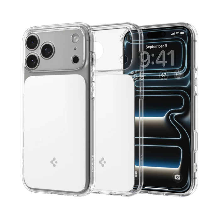 Spigen Ultra Hybrid T (MagFit) Case for iPhone 17 Pro & Pro Max - Glossy White #color_glossy-white