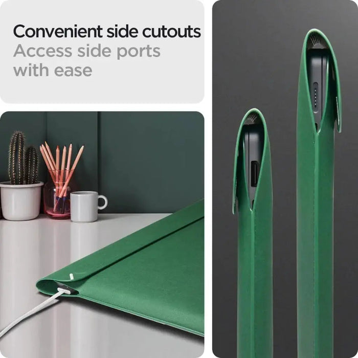 Spigen Valentinus S MacBook Sleeve 13 / 14-inch - Jeju Green #color_jeju-green